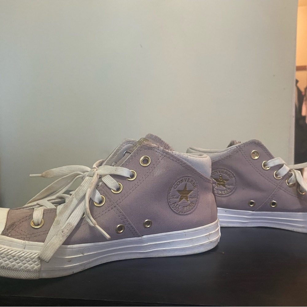 Converse Sneakers - Dusty Rose and White